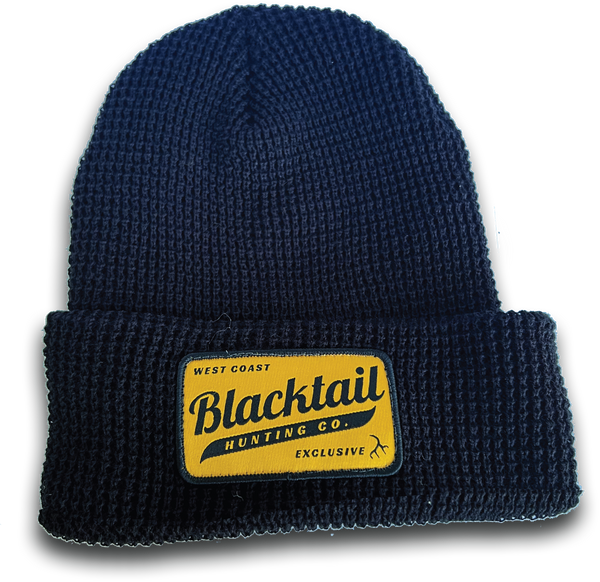 Waffle Beanie Black