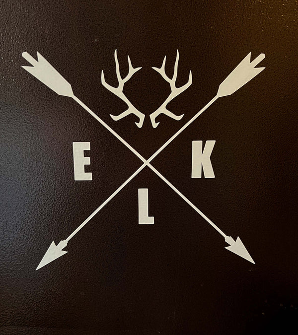Elk and Arrows Decal